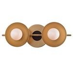 Julien Bathroom Vanity Light - Aged Brass / Opal