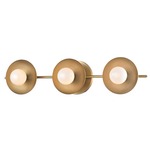 Julien Bathroom Vanity Light - Aged Brass / Opal