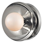 Julien Wall / Ceiling Light - Polished Nickel / Opal