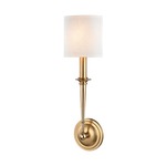 Lourdes Wall Sconce - Aged Brass / Off White
