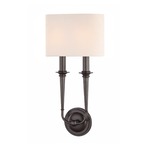 Lourdes Wall Sconce - Old Bronze / Off White