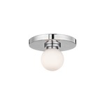 Taft Wall / Ceiling Light - Polished Chrome / Opal