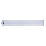 Linear Bathroom Vanity Light - Satin Nickel / White