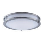 Linear Ceiling Flush Light - Satin Nickel / Opal