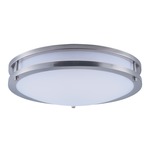 Linear Ceiling Flush Light - Satin Nickel / Opal