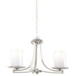 Essex Semi Flush/Chandelier - Buffed Nickel / Opal