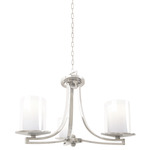 Essex Semi Flush/Chandelier - Buffed Nickel/ Opal