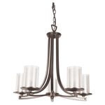 Essex Semi Flush/Chandelier - Buffed Nickel / Opal