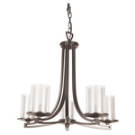 Essex Semi Flush/Chandelier - Buffed Nickel/ Opal