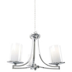 Essex Semi Flush/Chandelier - Chrome / Opal