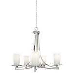 Essex Semi Flush/Chandelier - Chrome / Opal