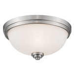 Ashton Ceiling Light - Brushed Nickel / Matte Opal