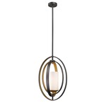 Ashling Mini Pendant - Bronze / Matte Opal