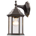Waterdown T21 Outdoor Wall Light - Oil Rubbed Bronze / Clear Beveled