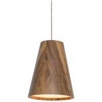 Conical Small Pendant - Imbuia