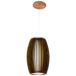 Stecche Di Legno Barrel Pendant - American Walnut