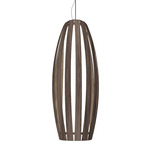 Barril Pendant - American Walnut / White Linen