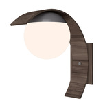 Sfera Hanging Wall Sconce - Walnut / Frosted