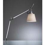 Tolomeo Shade Desk Lamp with Clamp - Aluminum / Parchment Paper
