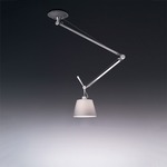 Tolomeo Shade Off Center Suspension - Aluminum / Grey Fiber