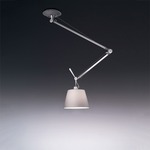 Tolomeo Shade Off Center Suspension - Aluminum / Grey Fiber