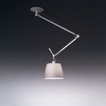 Tolomeo Shade Off Center Suspension - Aluminum / Grey Fiber