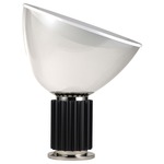 Taccia LED Methacrylate Table Lamp - Black / White