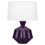 Orion Table Lamp - Amethyst / Oyster Linen