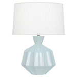 Orion Table Lamp - Baby Blue / Oyster Linen