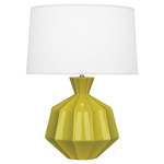 Orion Table Lamp - Citron / Oyster Linen