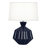 Orion Table Lamp - Midnight Blue / Oyster Linen