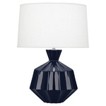 Orion Table Lamp - Midnight Blue / Oyster Linen