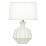 Orion Table Lamp - Matte Lily / Oyster Linen