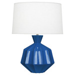 Orion Table Lamp - Marine Blue / Oyster Linen