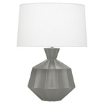 Orion Table Lamp - Matte Smoky Taupe / Oyster Linen