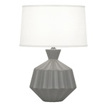 Orion Table Lamp - Matte Smoky Taupe / Oyster Linen