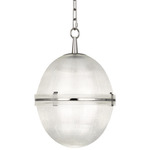 Brighton 3393 Pendant - Polished Nickel / Clear Halophane
