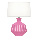 Orion Table Lamp - Schiaparelli Pink / Oyster Linen