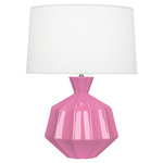 Orion Table Lamp - Schiaparelli Pink / Oyster Linen