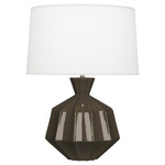 Orion Table Lamp - Brown Tea / Oyster Linen