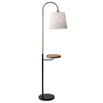 Jeffrey Shelf Floor Lamp - Brass / Black