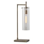 Dalton Table Lamp - Antique Brass / Clear
