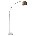 Astoria Arc Lamp - Brass / White