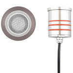 Round Slim 2 Inch In-Ground Light 12V - Bronzed Stainless Steel / Honeycomb