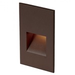 12V Vertical Scoop Rectangle Step / Wall Light - Bronze
