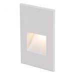 12V Vertical Scoop Rectangle Step / Wall Light - White