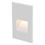 12V Vertical Scoop Rectangle Step / Wall Light Amber CCT - White