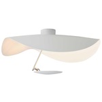 Lederam Manta White Wall / Ceiling Light - White / White