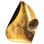 Lederam Manta Wall / Ceiling Light - Black / Gold Leaf