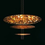 Macchina Della Luce C LED Pendant - Gold Leaf